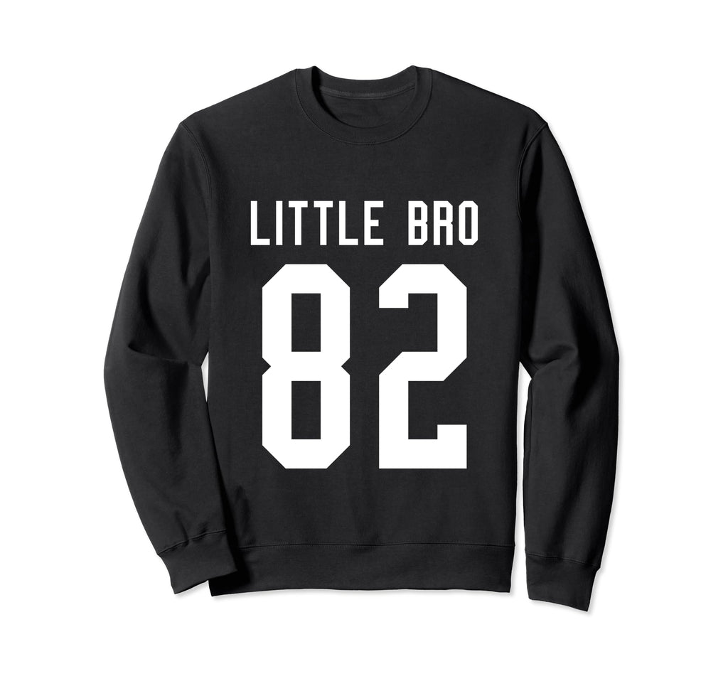 Number 82 Little Bro Biggest Fan Sweatshirt - Unique Graphic Men Women - T-Shirt, Sweatshirt, Hoodie