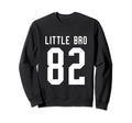 Number 82 Little Bro Biggest Fan Sweatshirt - Unique Graphic Men Women - T-Shirt, Sweatshirt, Hoodie