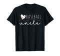 Baseball Uncle Baseball Heart Family T-Shirt - Trendy Graphic for Adults - T-Shirt, Sweatshirt, Hoodie