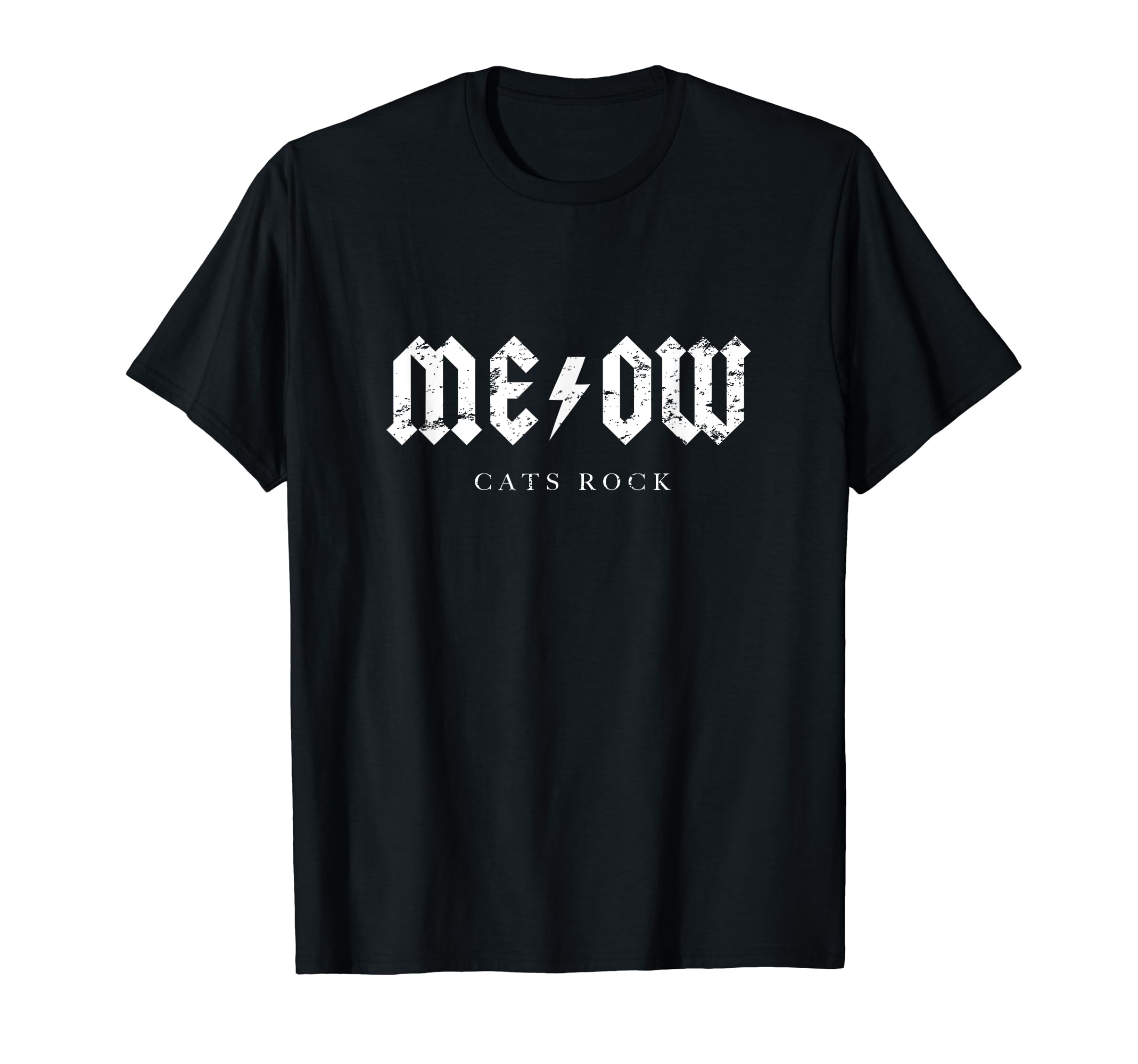 Meow Cats Rock Cat T-Shirt - Custom Art Print Unisex - T-Shirt, Sweatshirt, Hoodie