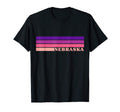 State Nebraska Colorful 70S T-Shirt - Casual Everyday Wear for Adults - T-Shirt, Sweatshirt, Hoodie