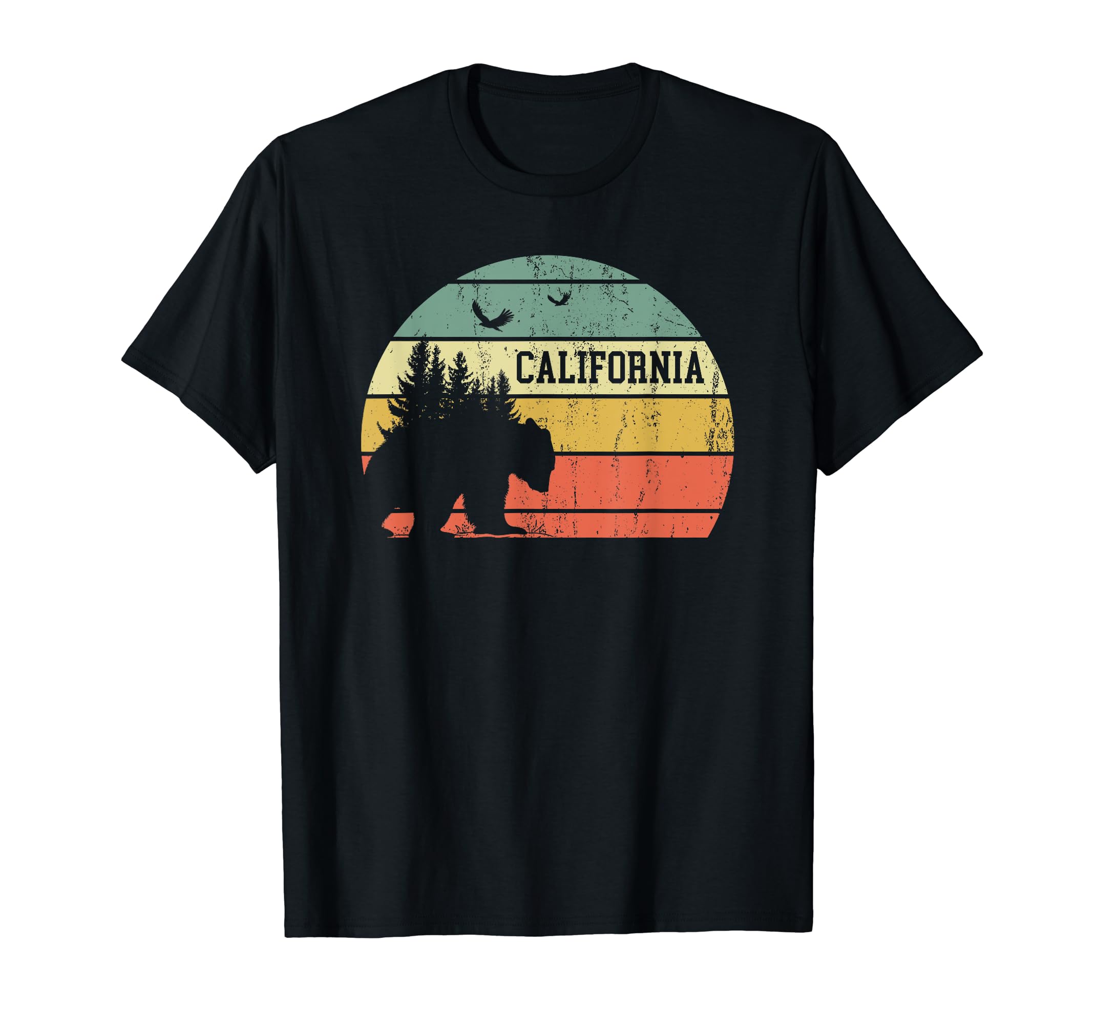 California State Sunset Bear T-Shirt - Novelty Apparel Men Women - T-Shirt, Sweatshirt, Hoodie