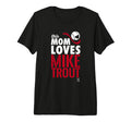 Mike Trout This Mom Loves Tri Blend T-Shirt - Custom Art Print for Adults - T-Shirt, Sweatshirt, Hoodie