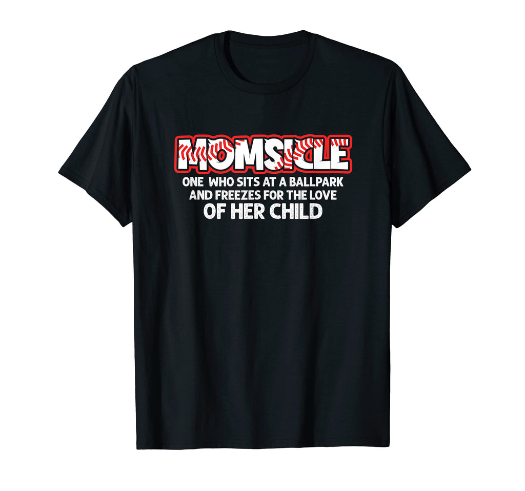 Momsicle Proud Baseball Mother Popsicle T-Shirt - Unique Graphic Unisex - T-Shirt, Sweatshirt, Hoodie