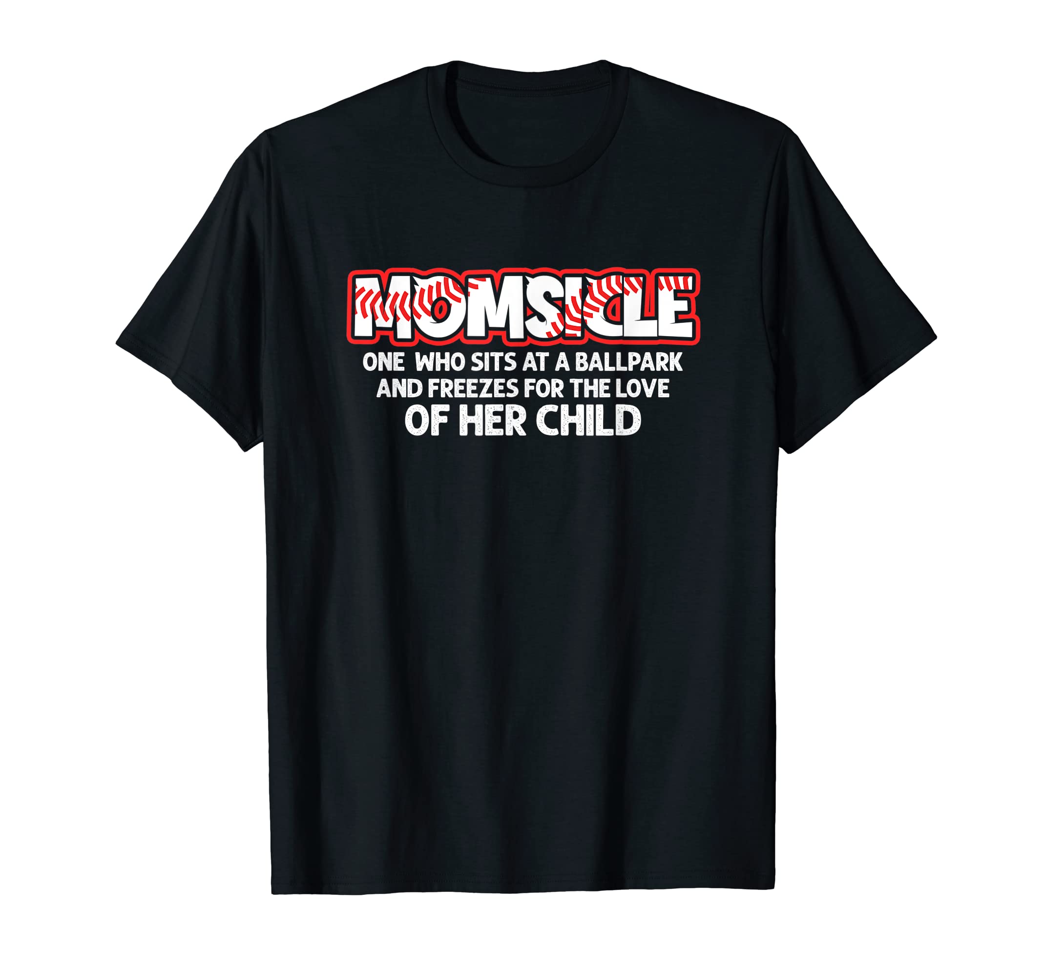 Momsicle Proud Baseball Mother Popsicle T-Shirt - Unique Graphic Unisex - T-Shirt, Sweatshirt, Hoodie