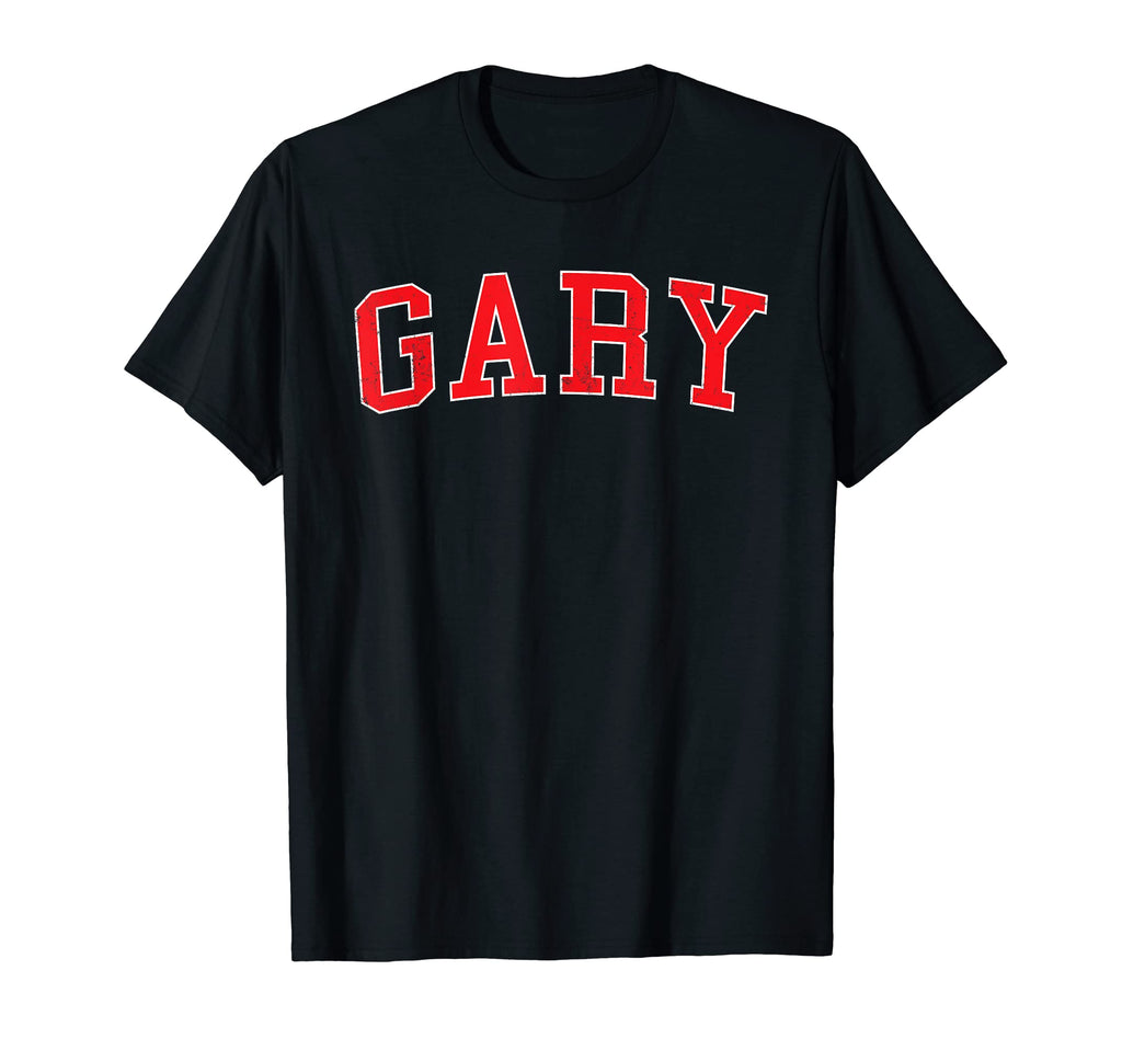 Gary Varsity Red Text T-Shirt - Custom Art Print Men Women - T-Shirt, Sweatshirt, Hoodie