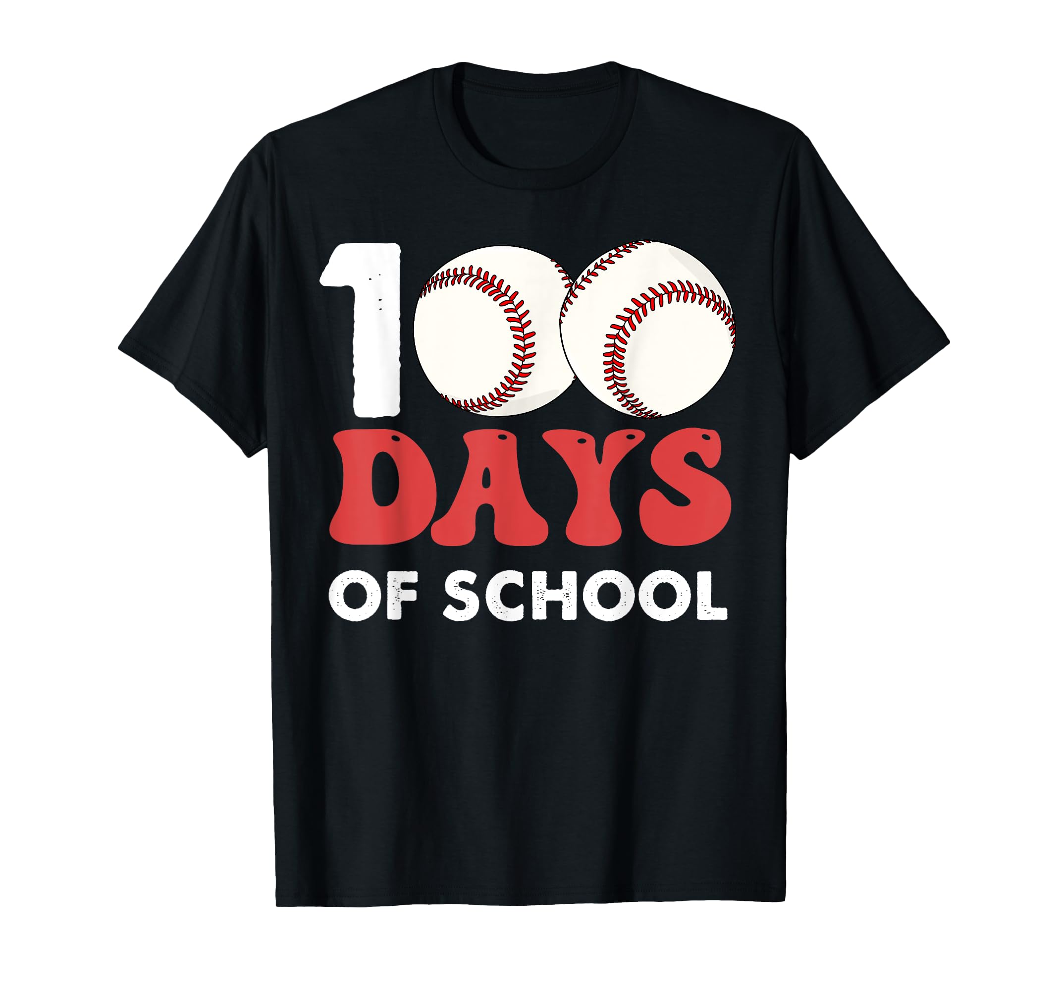 100 Days School Teacher Baseball Fan T-Shirt - Graphic Print Unisex - T-Shirt, Sweatshirt, Hoodie