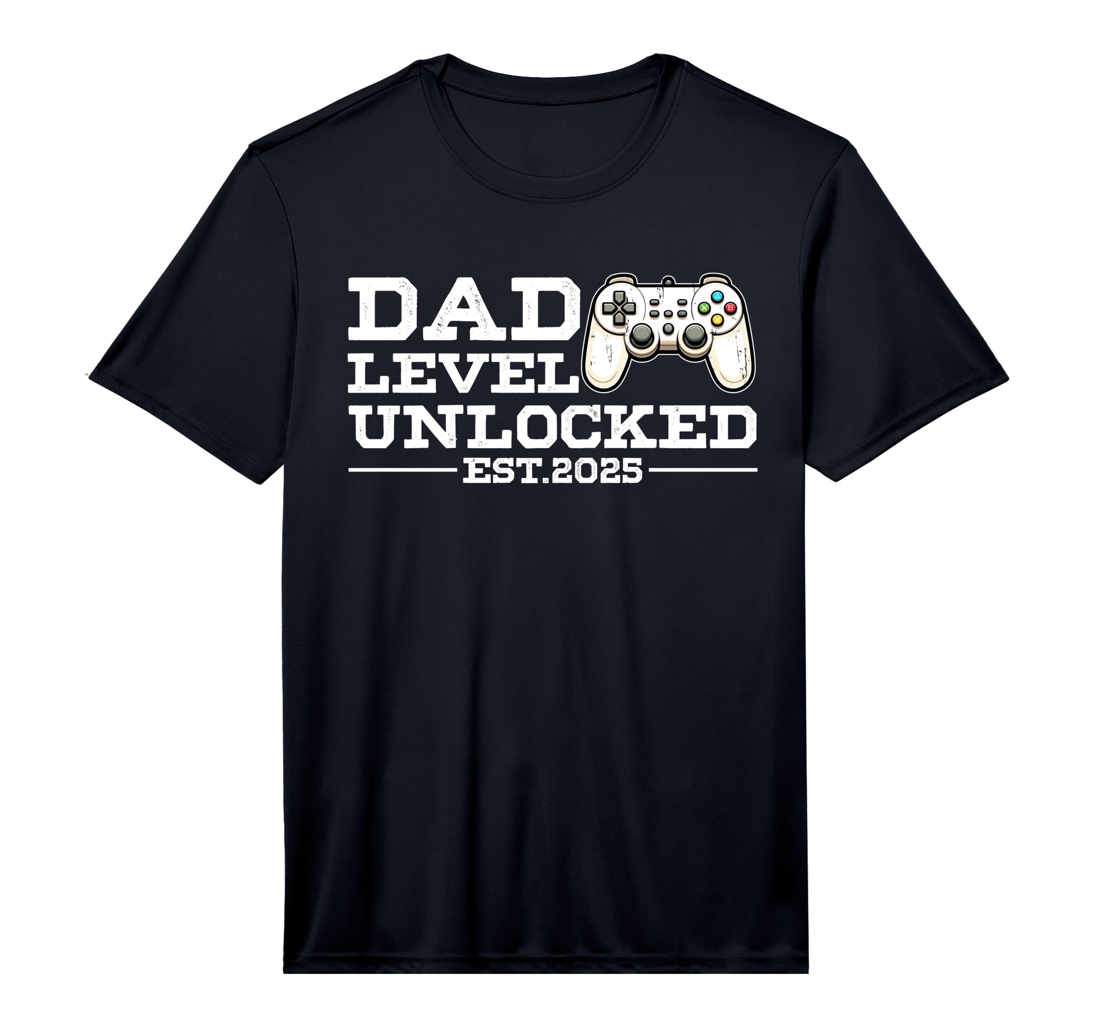Mens Funny New Dad Level Unlocked 2025 T-Shirt - Graphic Print Unisex - T-Shirt, Sweatshirt, Hoodie