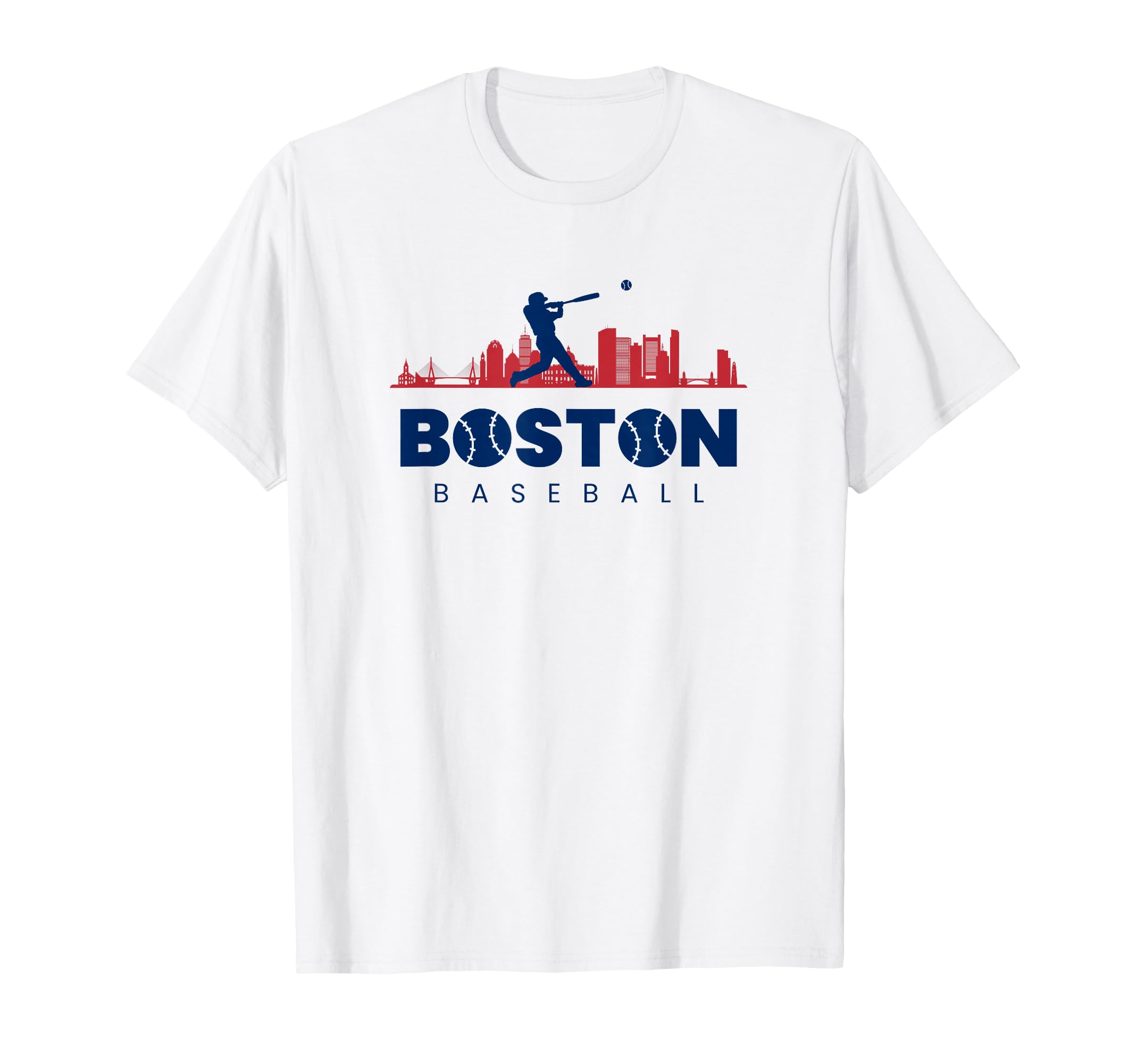 Boston Baseball Minimalist Baseball Lover T-Shirt - Minimalist Print Unisex - T-Shirt, Sweatshirt, Hoodie