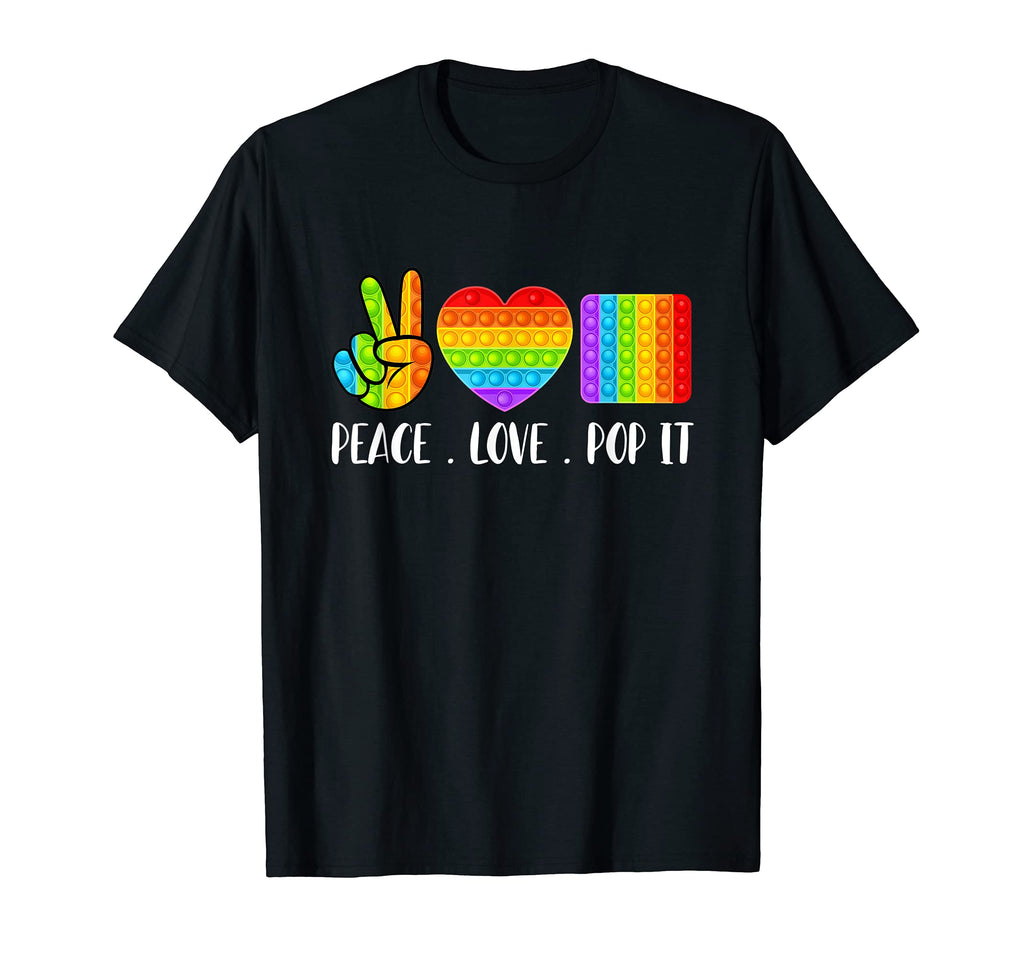 Peace Love And Pop It T-Shirt - Minimalist Print Unisex - T-Shirt, Sweatshirt, Hoodie