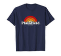 Plainfield Connecticut Ct 70S Rainbow T-Shirt - Novelty Apparel Men Women - T-Shirt, Sweatshirt, Hoodie