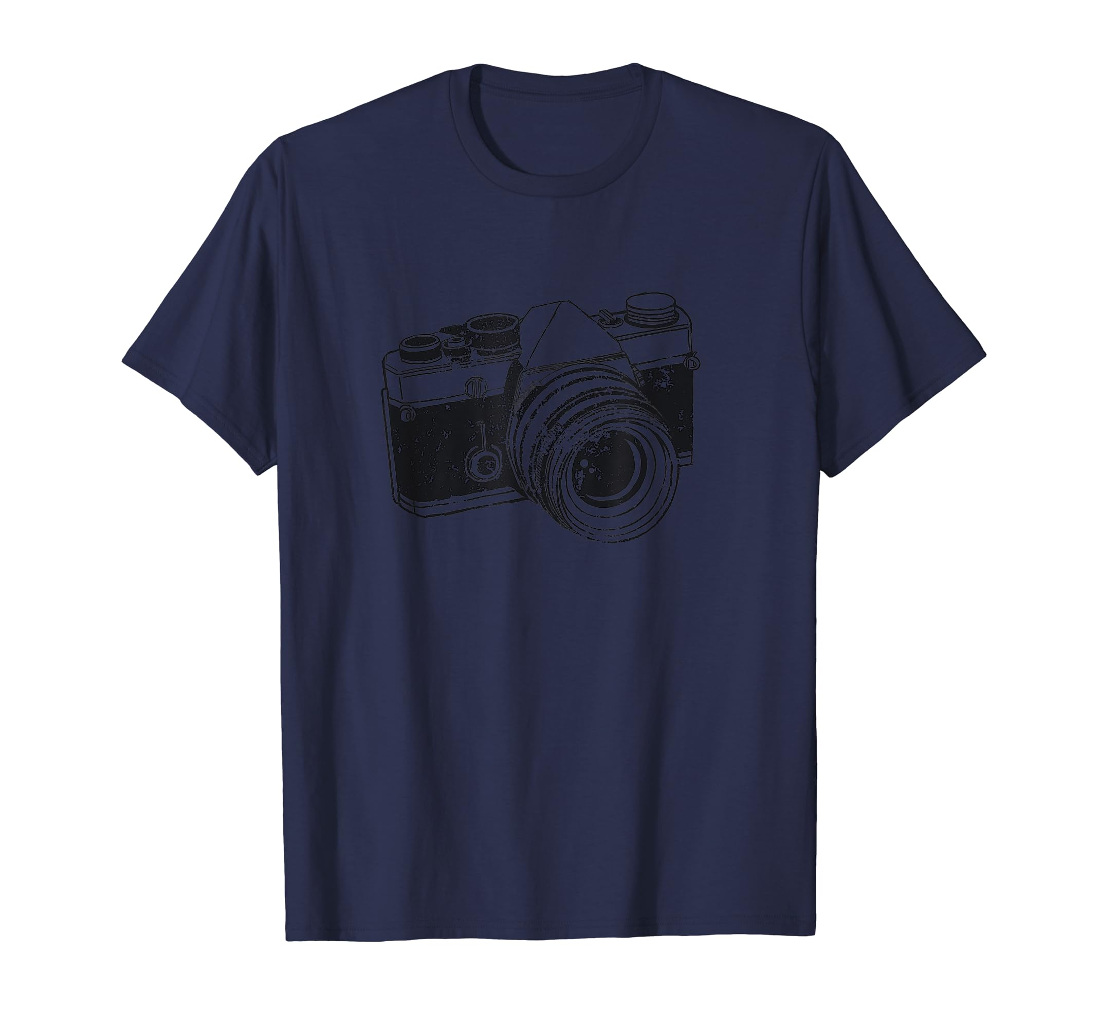 Camera Distressed Camera Artwork T-Shirt - Graphic Print Unisex - T-Shirt, Sweatshirt, Hoodie