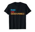 Cocker Spaniel Peace Love Cocker T-Shirt - Aesthetic Graphic Men Women - T-Shirt, Sweatshirt, Hoodie