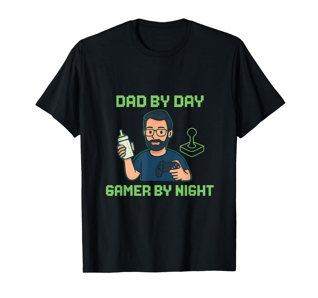 Dad Day Gamer Night Neon 8Bit T-Shirt - Fun Novelty Design Men Women - T-Shirt, Sweatshirt, Hoodie