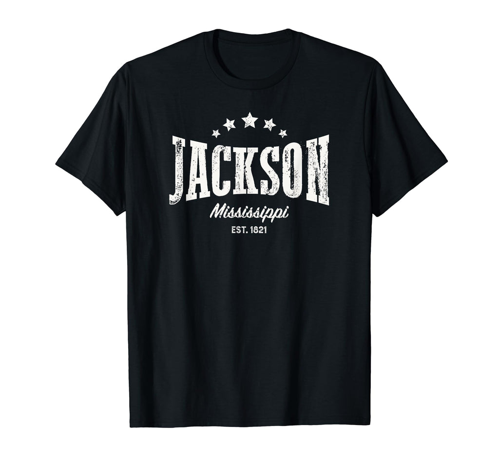 Jackson Ms Distressed Home City T-Shirt - Casual Everyday Wear for Adults - T-Shirt, Sweatshirt, Hoodie