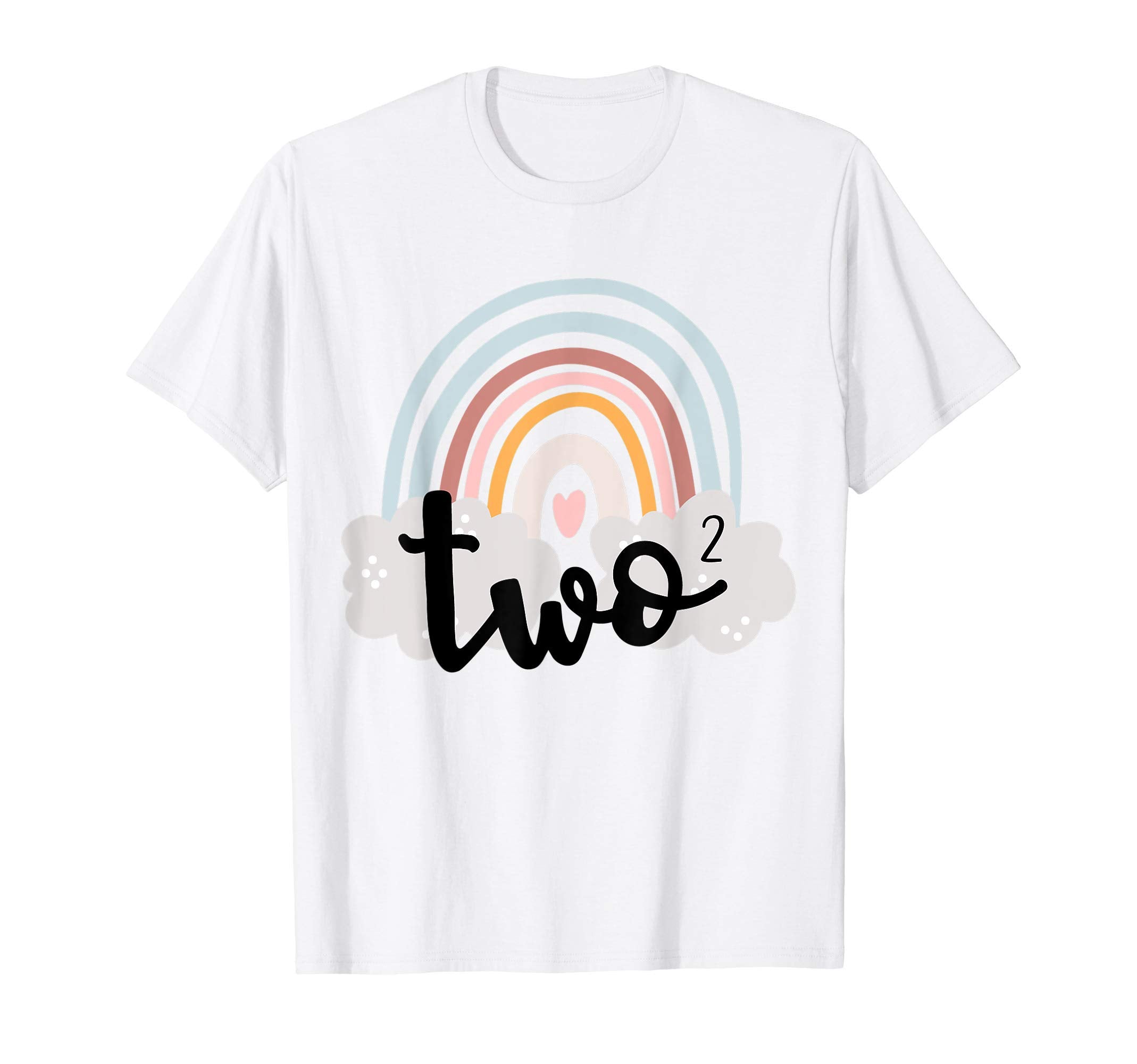 Two Year Birthday Rainbow Party Boho T-Shirt - Casual Everyday Wear Unisex - T-Shirt, Sweatshirt, Hoodie