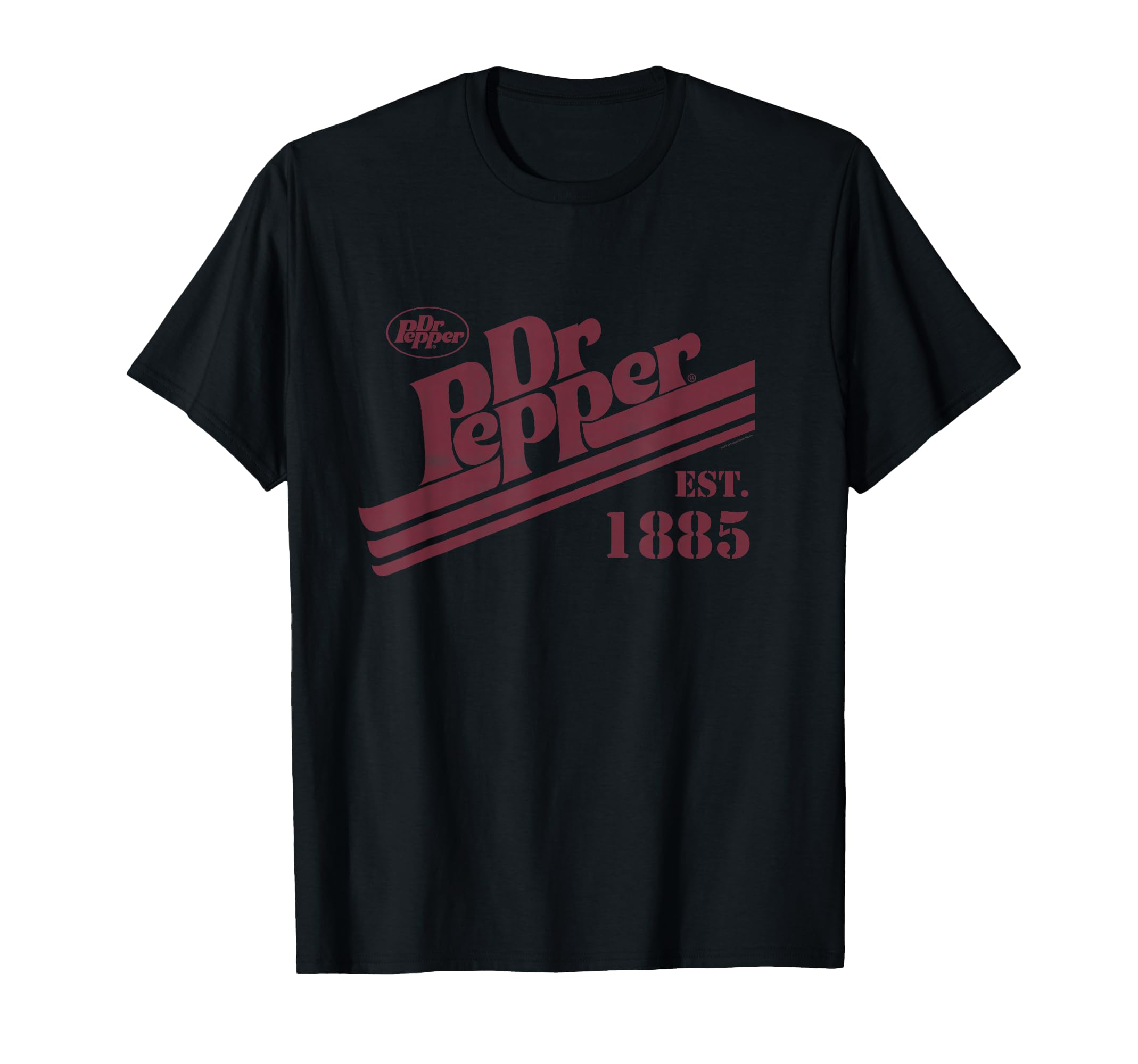 Dr Pepper Est 1885 Red Label Distressed T-Shirt - Unique Graphic for Adults - T-Shirt, Sweatshirt, Hoodie