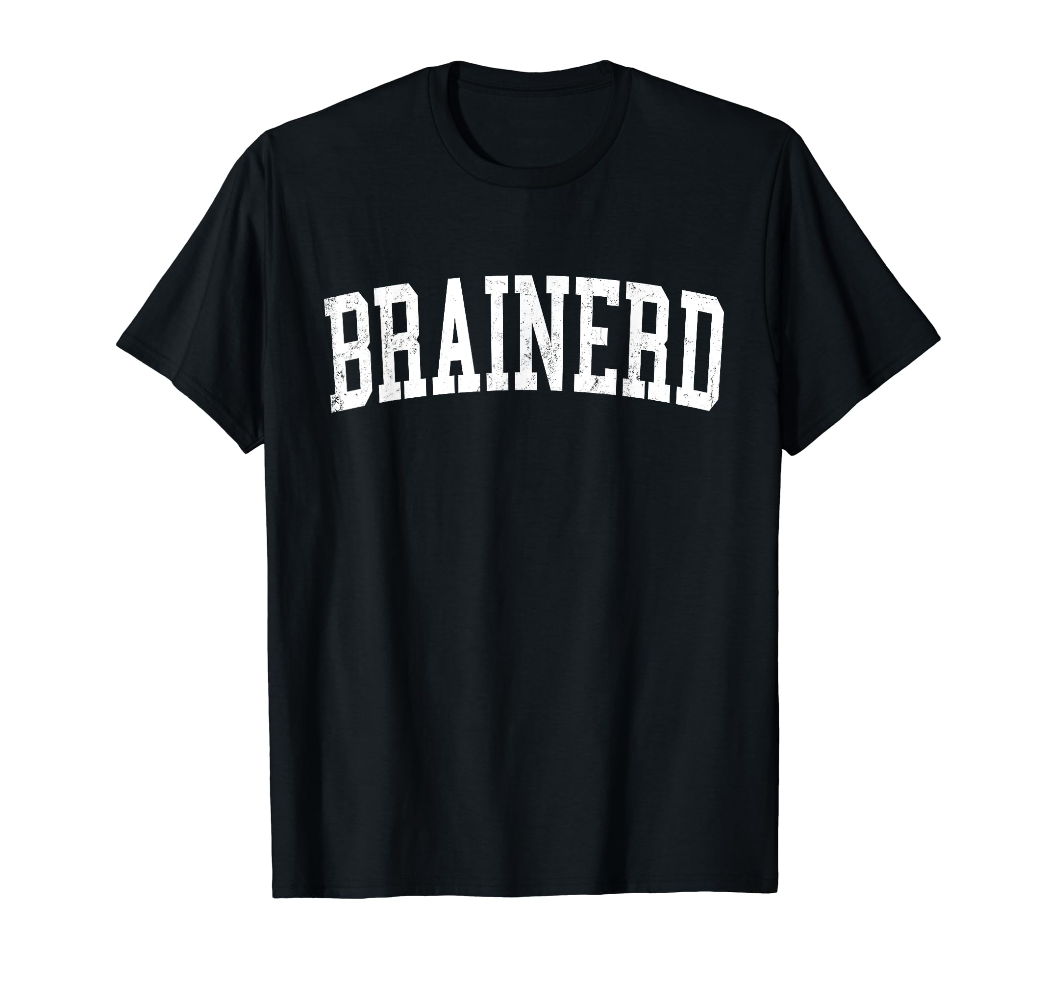 Brainerd Mn Distressed White Varsity T-Shirt - Novelty Apparel Unisex - T-Shirt, Sweatshirt, Hoodie
