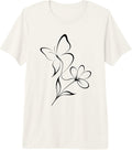 Floral Boho Line Art - Adult & Kids T-Shirts, Sweatshirts & Hoodies apparel design preview 1