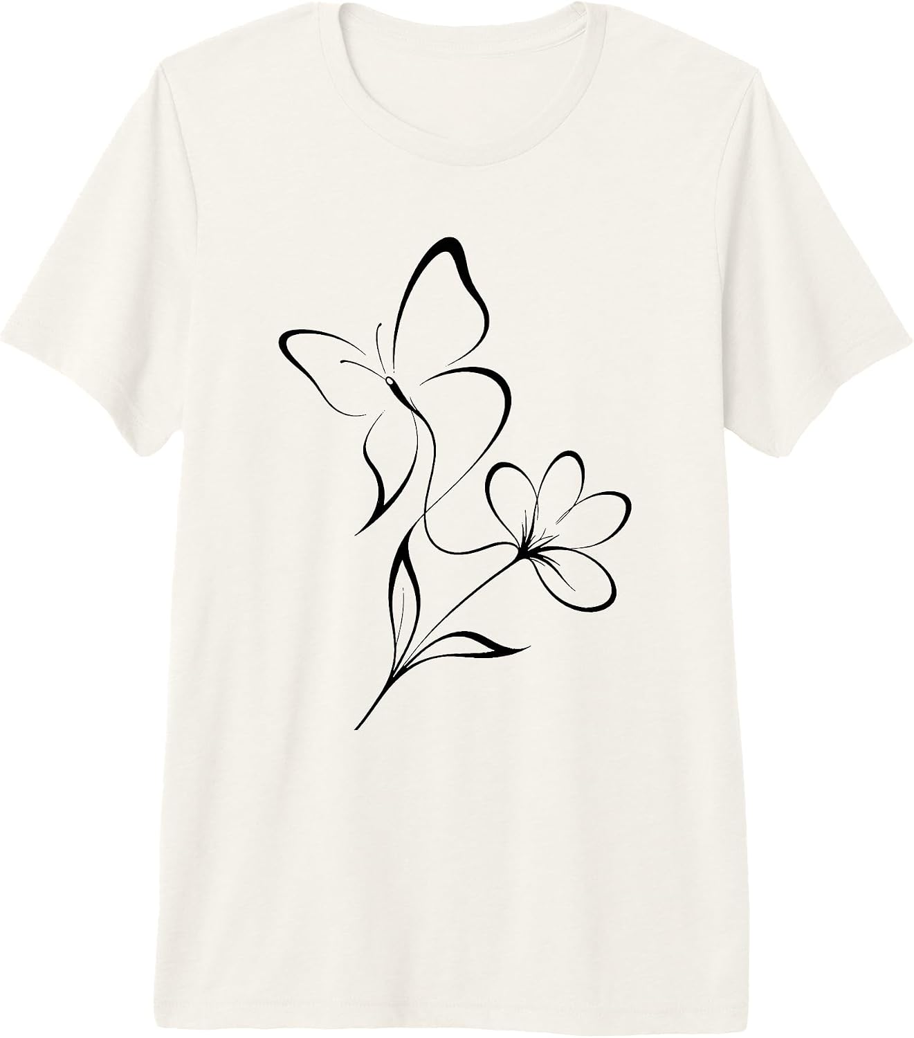 Floral Boho Line Art - Adult & Kids T-Shirts, Sweatshirts & Hoodies apparel design preview 1