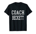 Coach Beckett Custom Football Soccer T-Shirt - Unique Graphic Men Women - T-Shirt, Sweatshirt, Hoodie