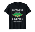 Baseball Mom Life Happiness Is Ball Park T-Shirt - Minimalist Print Unisex - T-Shirt, Sweatshirt, Hoodie