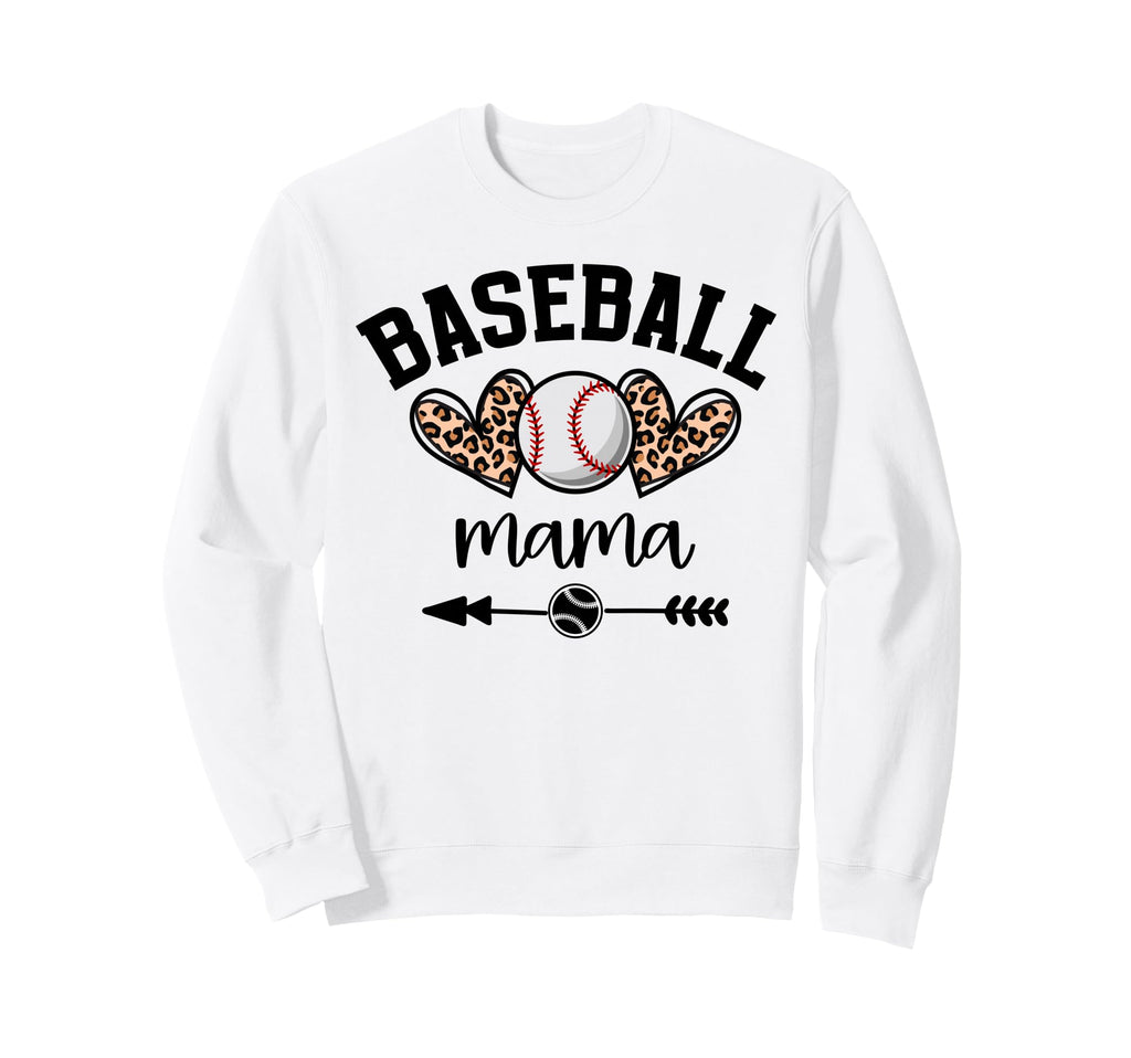 Baseball Mama Womens Baseball Mama Sweatshirt - Trendy Graphic for Adults - T-Shirt, Sweatshirt, Hoodie