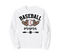 Baseball Mama Womens Baseball Mama Sweatshirt - Trendy Graphic for Adults - T-Shirt, Sweatshirt, Hoodie