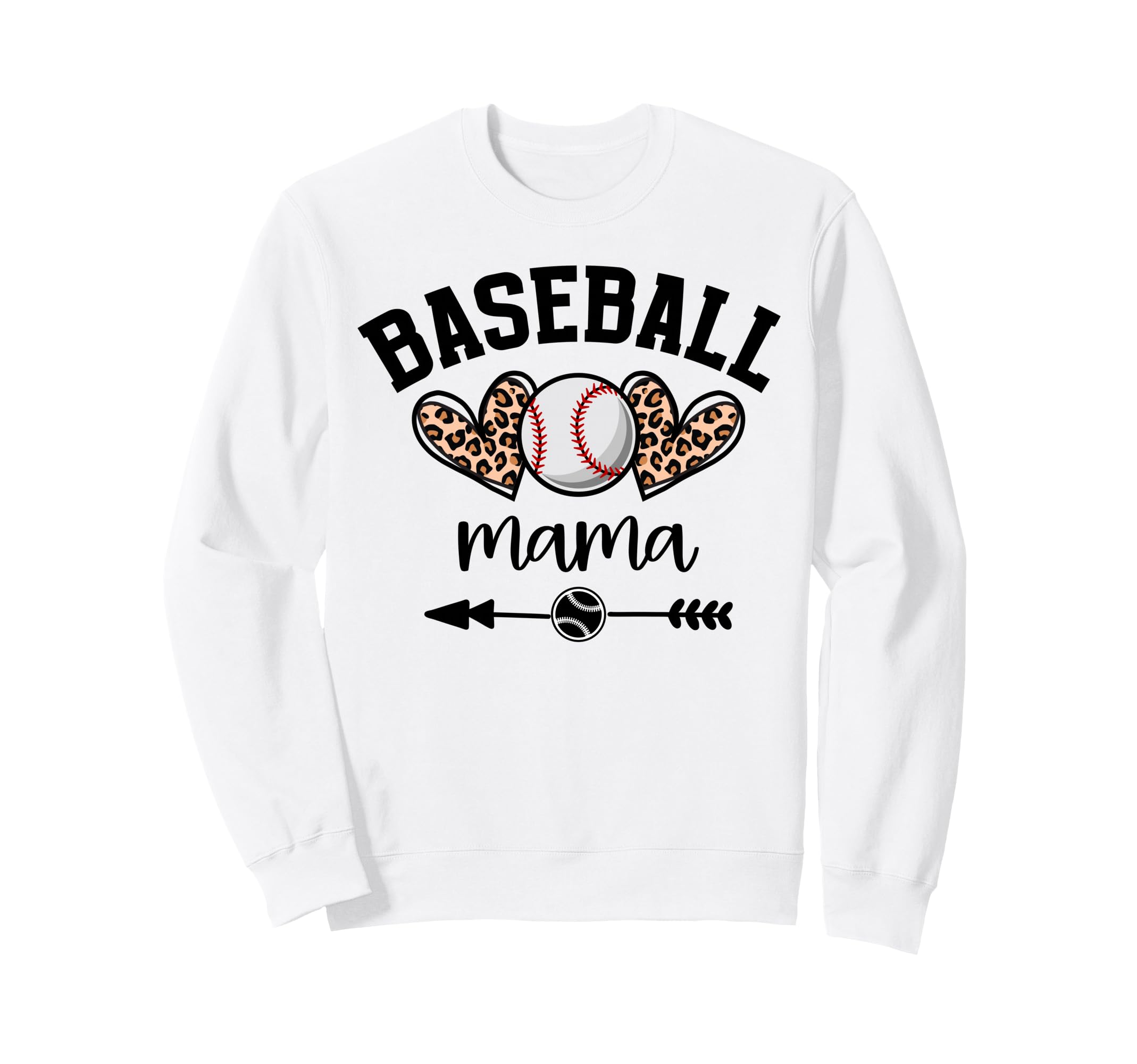 Baseball Mama Womens Baseball Mama Sweatshirt - Trendy Graphic for Adults - T-Shirt, Sweatshirt, Hoodie
