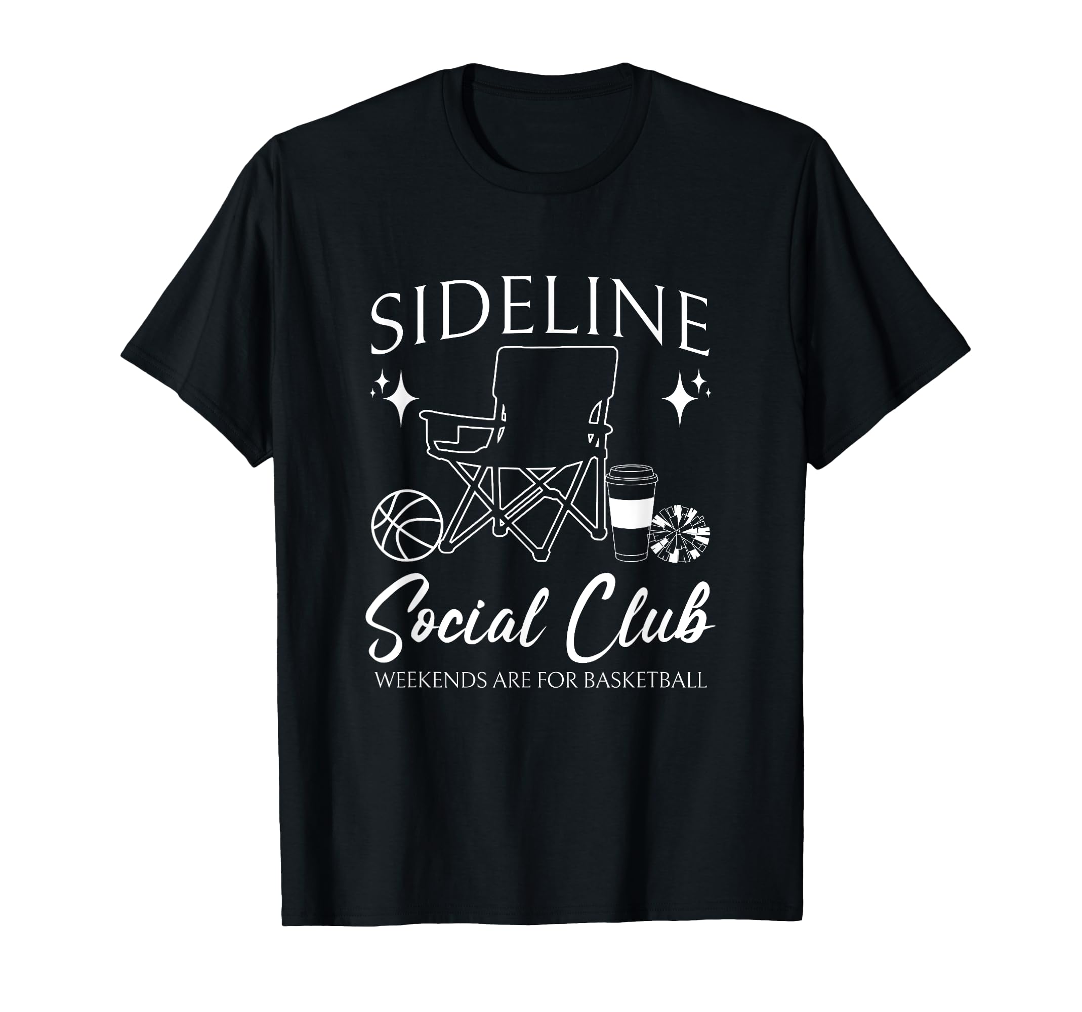 Sideline Social Club Basketball Mom Game T-Shirt - Minimalist Print Unisex - T-Shirt, Sweatshirt, Hoodie