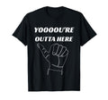 Umpire Yooooure Outta Here Thumb T-Shirt - Unique Graphic for Adults - T-Shirt, Sweatshirt, Hoodie