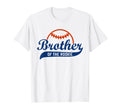 Funny Baseball Brother Rookie T-Shirt - Minimalist Print for Adults - T-Shirt, Sweatshirt, Hoodie