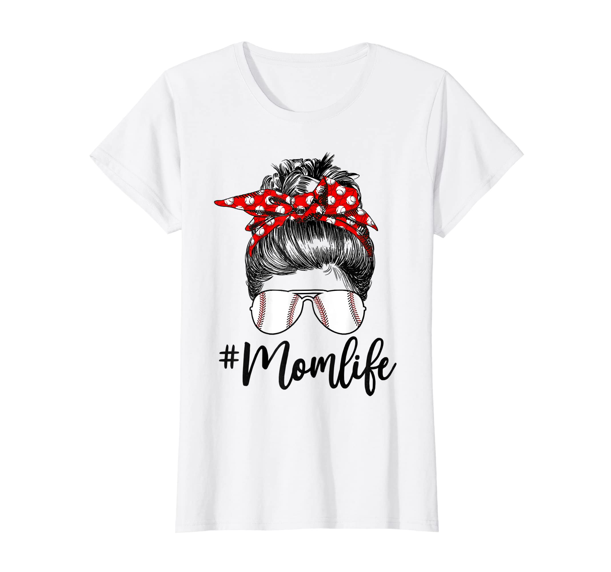 Womens Womens Dy Mom Life Softball T-Shirt - Fun Novelty Design Men Women - T-Shirt, Sweatshirt, Hoodie