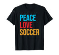 Football Peace Love Soccer T-Shirt - Unique Graphic for Adults - T-Shirt, Sweatshirt, Hoodie