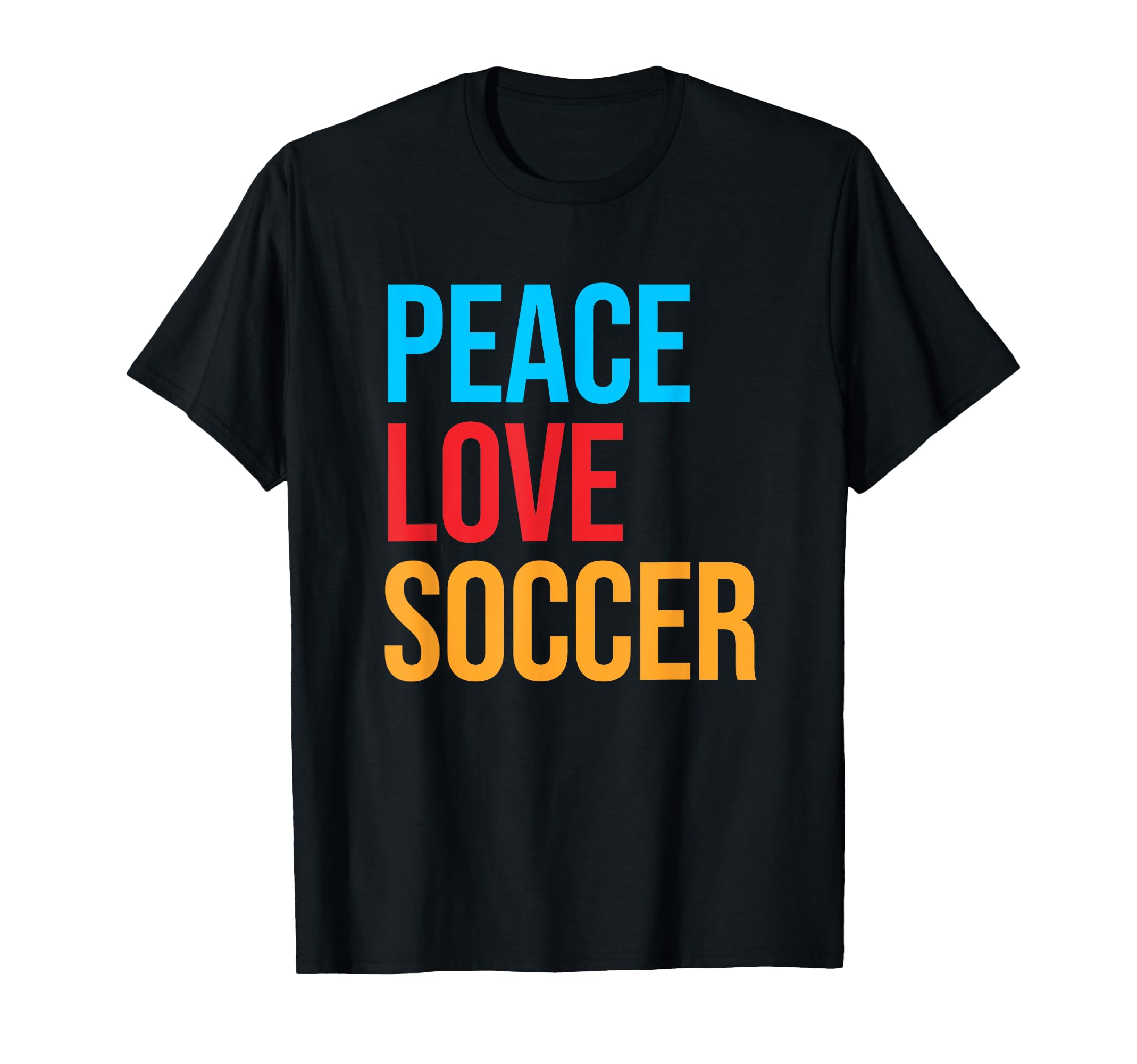 Football Peace Love Soccer T-Shirt - Unique Graphic for Adults - T-Shirt, Sweatshirt, Hoodie