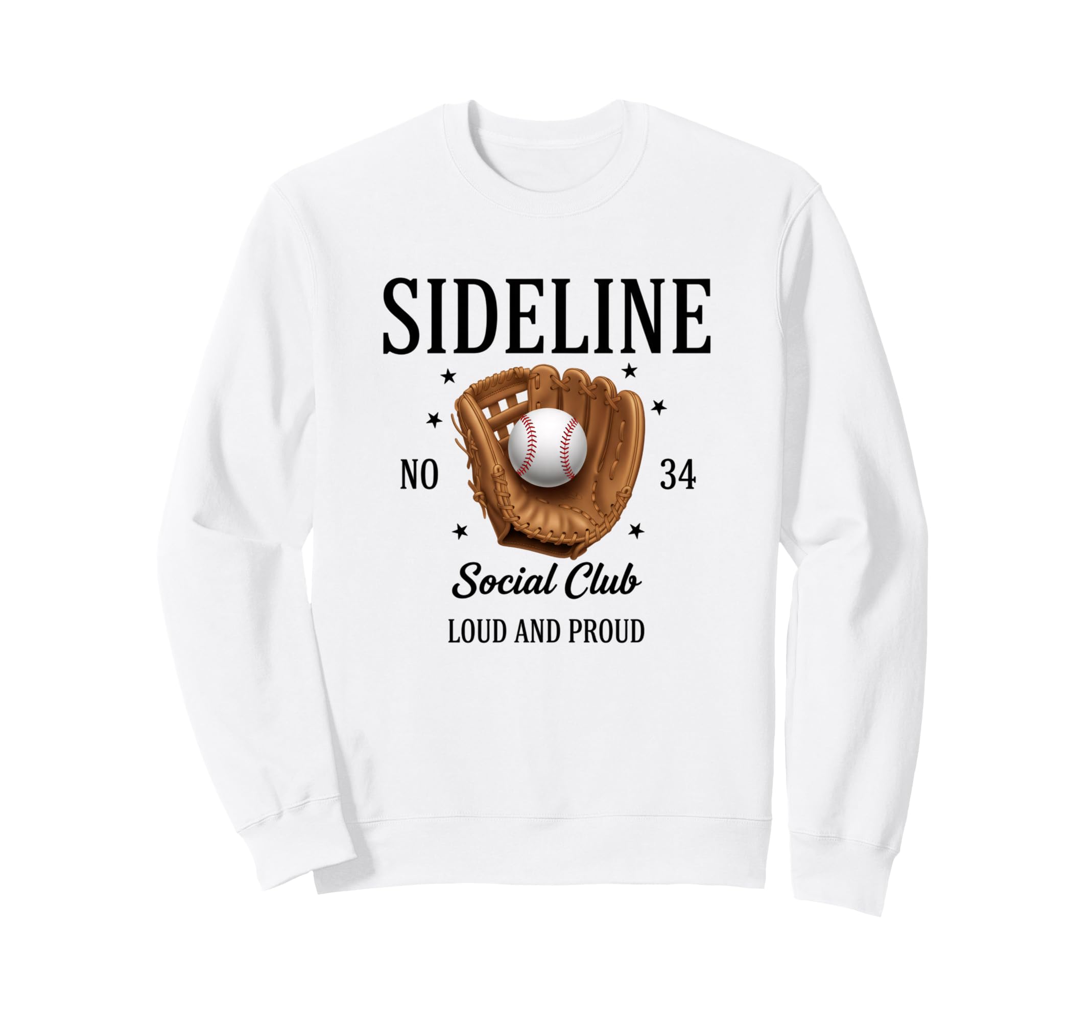Sideline Social Club Loud And Proud Sweatshirt - Trendy Graphic Men Women - T-Shirt, Sweatshirt, Hoodie