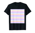 70S 80S Rainbow Pastel Striped Stripe T-Shirt - Novelty Apparel Unisex - T-Shirt, Sweatshirt, Hoodie