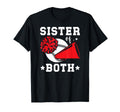 Sister Both Baseball And Cheer Sister T-Shirt - Novelty Apparel for Adults - T-Shirt, Sweatshirt, Hoodie
