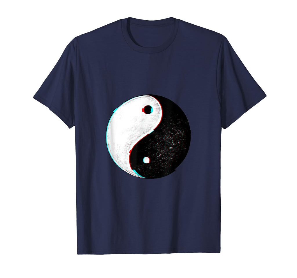 Yin Yang Symbol Japanese Glitch T-Shirt - Trendy Graphic for Adults - T-Shirt, Sweatshirt, Hoodie