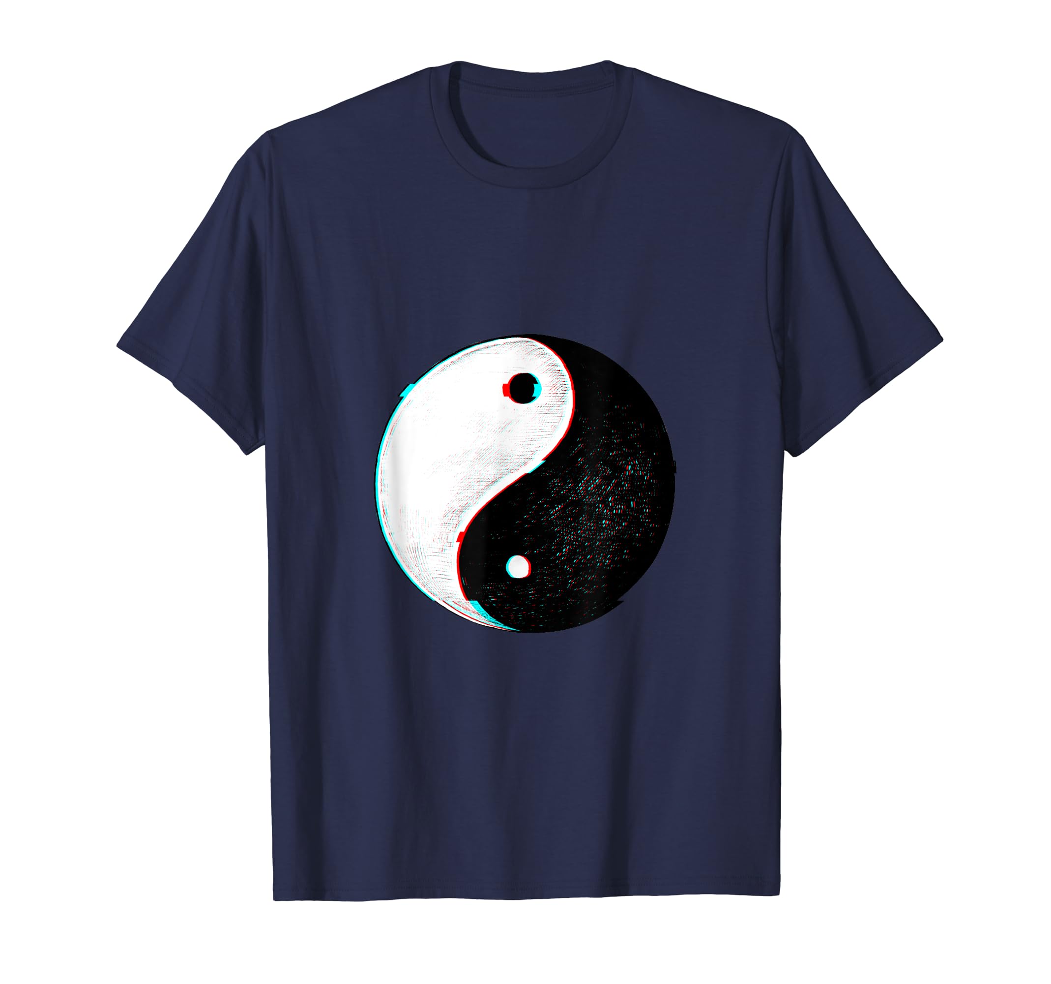 Yin Yang Symbol Japanese Glitch T-Shirt - Trendy Graphic for Adults - T-Shirt, Sweatshirt, Hoodie