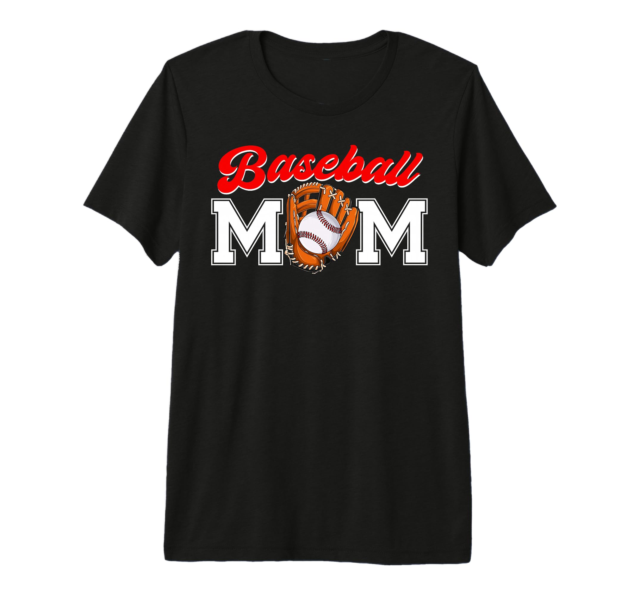 Funny Baseball Mom Baseball Mama Happy T-Shirt - Custom Art Print Unisex - T-Shirt, Sweatshirt, Hoodie