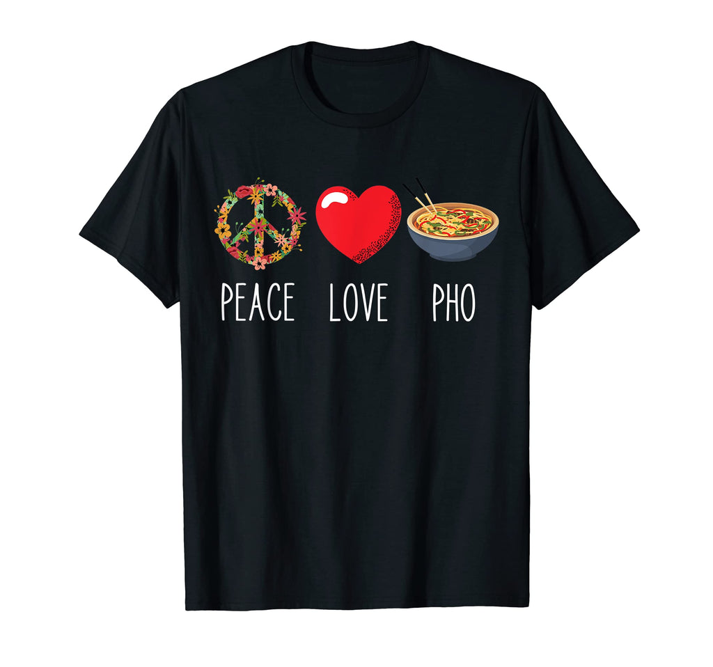 Love Peace Heart Unity Pho Soup T-Shirt - Novelty Apparel Unisex - T-Shirt, Sweatshirt, Hoodie