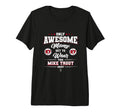 Mike Trout Awesome Moms Tri Blend T-Shirt - Graphic Print for Adults - T-Shirt, Sweatshirt, Hoodie