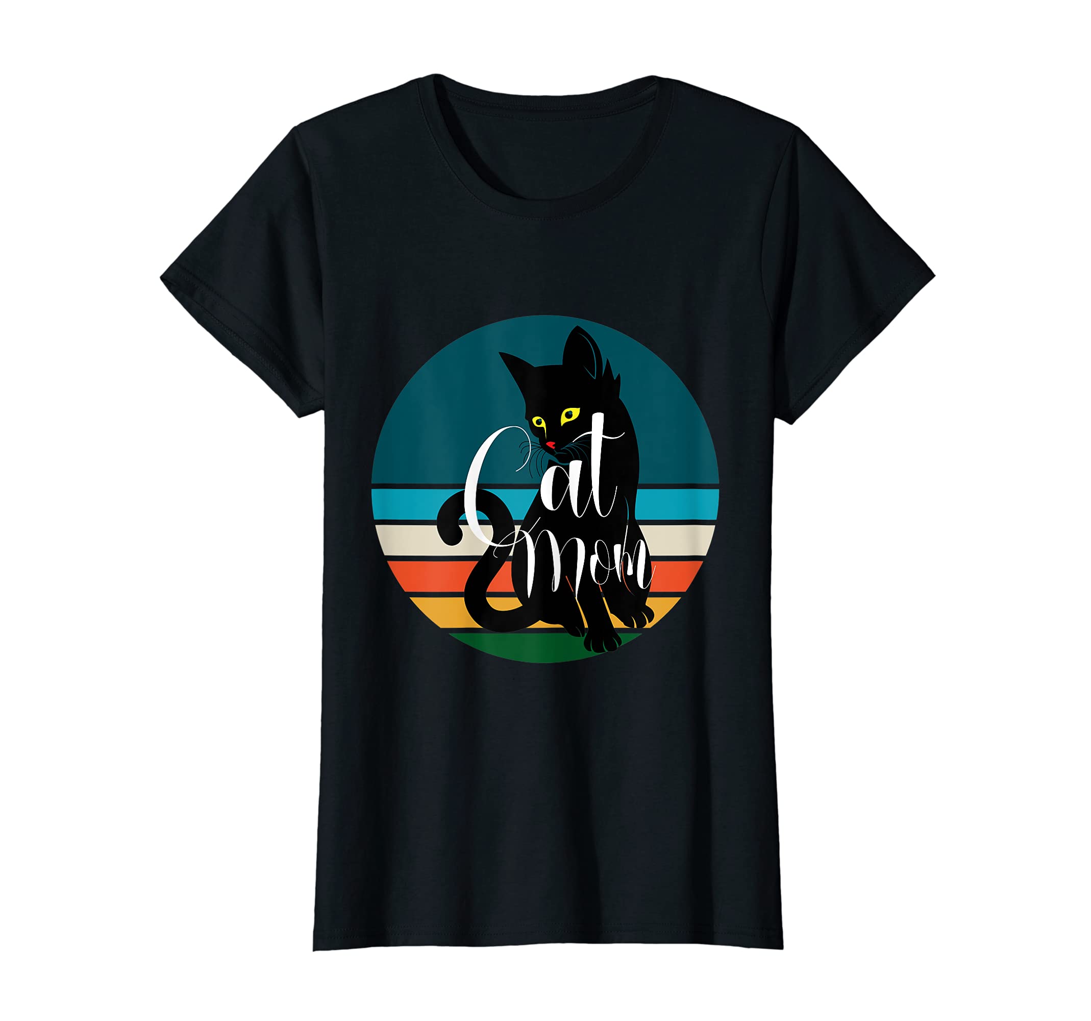 Cat Mom Themed Decor Sunset T-Shirt - Custom Art Print Unisex - T-Shirt, Sweatshirt, Hoodie