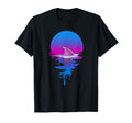 Sunset Shark Fin T-Shirt - Minimalist Print Men Women - T-Shirt, Sweatshirt, Hoodie