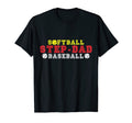 Mens Fathers Day Softball Step Dad T-Shirt - Fun Novelty Design for Adults - T-Shirt, Sweatshirt, Hoodie