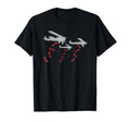Bombers Dropping Love And Peace Bombs T-Shirt - Unique Graphic Men Women - T-Shirt, Sweatshirt, Hoodie