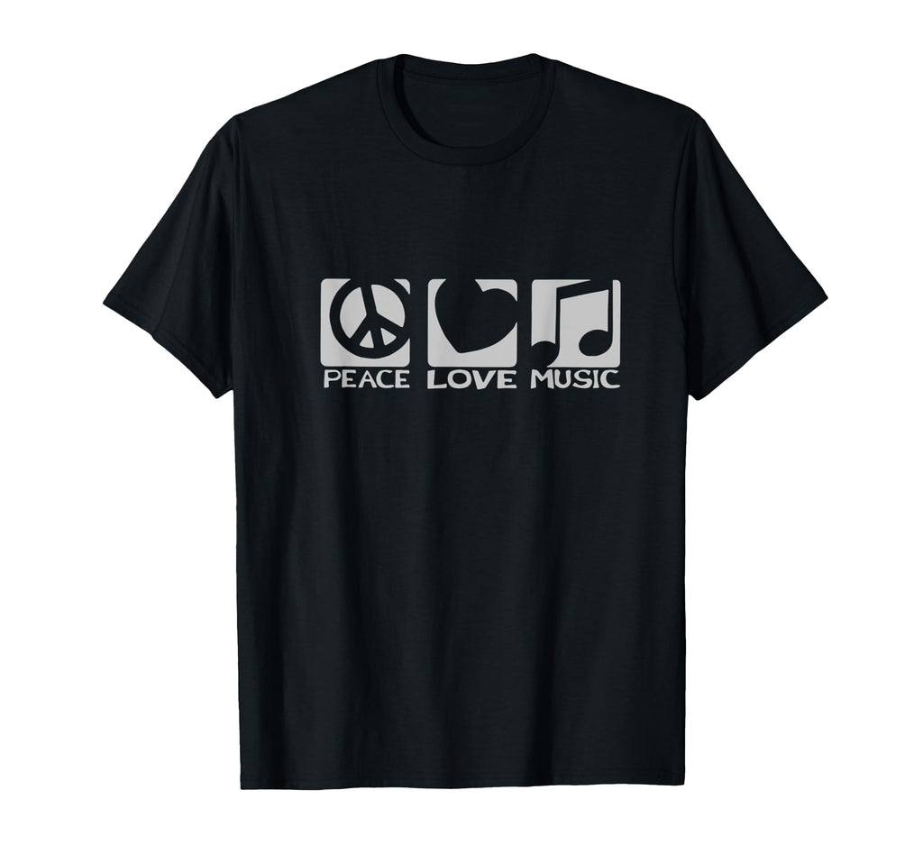 Peace Sign Love Heart Music Notes T-Shirt - Unique Graphic for Adults - T-Shirt, Sweatshirt, Hoodie