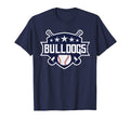 Bulldogs Blue Baseball Game Day T-Shirt - Streetwear Style for Adults - T-Shirt, Sweatshirt, Hoodie