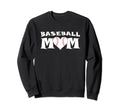 Proud Baseball Mom Heart Game Day Sweatshirt - Casual Everyday Wear Unisex - T-Shirt, Sweatshirt, Hoodie